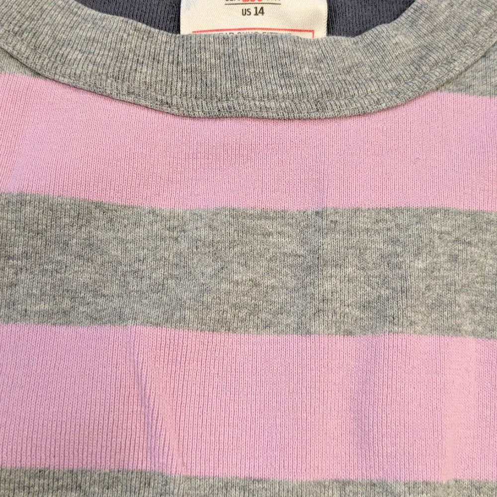 Hanna Andersson pajamas size 14, 100% organic cotton, striped - Picture 3 of 3